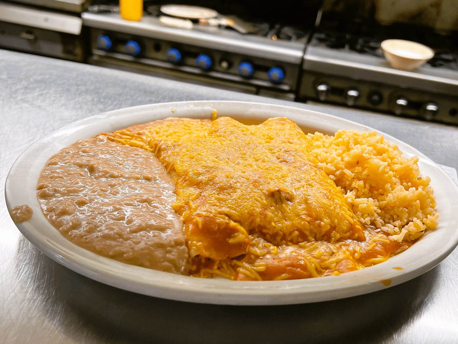 El Tapatio's Red Enchiladas